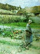Carl Larsson oktober-pumporna oil painting